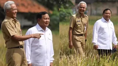 Ganjar Pranowo dan Prabowo Subianto