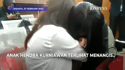 Pilu! Putri Hendra Kurniawan Tak Kuasa Menahan Tangis Dengar Vonis Ayahnya 3 Tahun Penjara