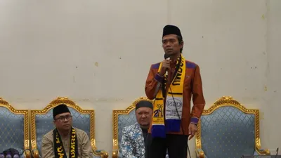 Potret Ustaz Abdul Somad saat memberikan tausiyah.(Tangkap Layar Instagram Ustaz Abdul Somad)