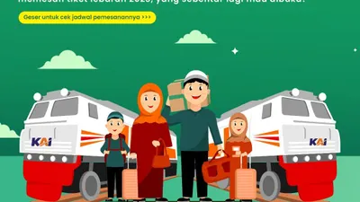 TIket Kereta Api Lebaran 2023 Bisa Dipesan Mulai 26 Februari