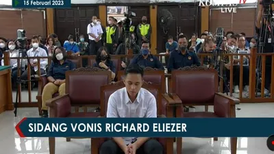 BREAKING NEWS: Richard Eliezer Divonis Penjara 1 Tahun 6 Bulan, Lebih Ringan dari Tuntutan JPU