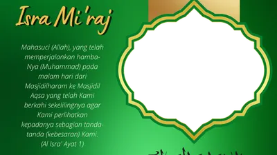 Link download twibbon bertema Isra Miraj gratis yang bisa digunakan saat momen 18 Februari 2023 nanti