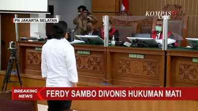 MERINDING! Ferdy Sambo Dijatuhi Vonis Hukuman Mati: Penonton Teriak Histeris, Hakim Wahyu sampai Terbata-bata