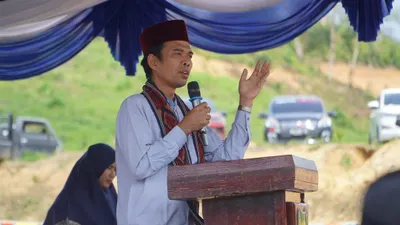 Ustadz Abdul Somad ketika berdakwah 