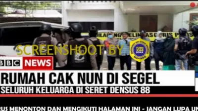 Geger! Kediaman Cak Nun Disegel Densus 88 Bahkan Seluruh Keluarganya Diseret Paksa, Benarkah?