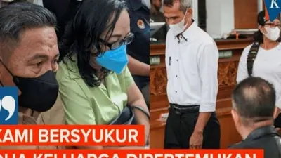Penuh haru kedatangan orang tua Richard Eliezer pertama kali dalam persidangan
