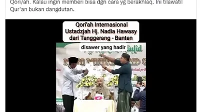 Viral di TikTok dan Twitter Qariah Baca Quran Disawer, Ustadz Hilmi Firdausi: Tilawatil Quran Bukan Dangdutan!