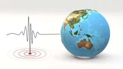 Ilustrasi gempa.