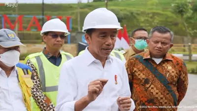 Presiden Jokowi Resmikan Bendungan Ciawi dan Sukamahi 