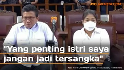 Ferdy Sambo dan Putri Candrawathi di persidangan kasus pembunuhan Brigadir J alias Nofriansyah Yosua Hutabarat.