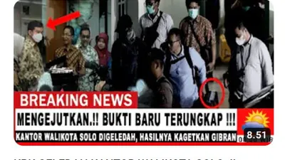Cek Fakta: Video KPK Menggeledah Kantor Wali Kota Solo dan Hasilnya Kagetkan Gibran