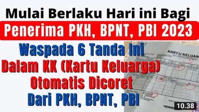 Kabar Buruk! KPM yang Memiliki 6 Tanda dalam KK Seperti Ini Akan Dicoret dari Penerimaan Bansos di Tahun 2023