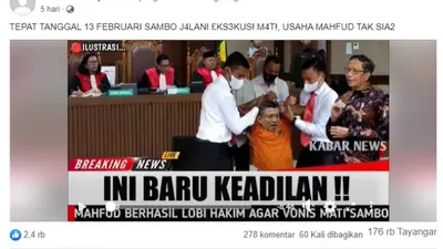 Heboh! Beredar Kabar Ferdy Sambo akan Jalani Eksekusi Mati pada 13 Februari 2023, Benarkah Faktanya?