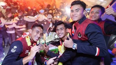 Pasca kemenangan Indonesia melawan Thailand dengan skor 5-2 melalui pertandingan dramatis, akhirnya Timnas Indonesia pulang kembali ke tanah air pada Kamis, 18 Mei 2023 malam.