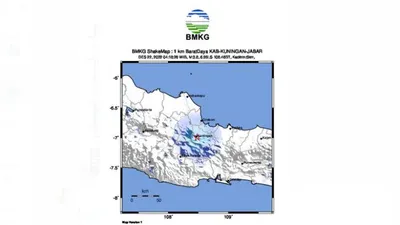 Gempa 3.8 Magnitudo Terjadi di Kuningan Jawa Barat Pagi Ini, BMKG Duga Kuat Sesar Baribis Menjadi Pemicunya!