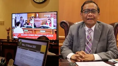Ternyata Inilah Arti Tepuk Tangan Mahfud MD Saat Sambut  Vonis Richard Eliezer