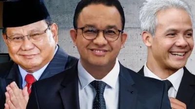 Survei LSN elektabilitas tiga bacapres Ganjar Pranowo, Anies Baswedan dan Prabowo Subianto