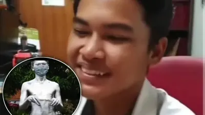 Manusia silver ditawarkan pekerjaan oleh diduga pemilik hotel.