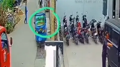 Dugaan penculikan anak di kawasan Gunung Sahari Jakarta Pusat terekam kamera CCTV. 
