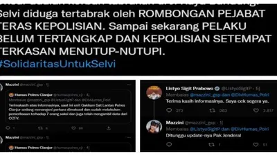  Viral di Media Sosial Lalu Dikomentari oleh Kapolri, Polres Baru Bergerak usut mahasiswa yang tertabrak
