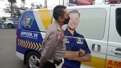 Ambulans Berstiker Partai Nasdem Lawan Arah di Puncak Hanya untuk Family Gathering, Begini Tindakan Polisi