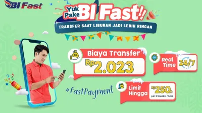 Transfer Akhir Tahun Pakai BI Fast di bank bjb, Ada Promo Biaya Rp 2.023