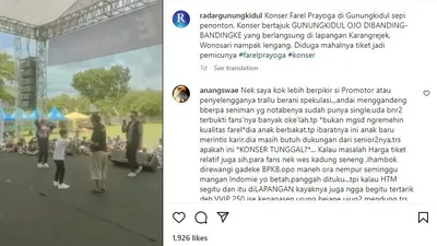Viral, Konser Farel Prayoga di Gunungkidul Sepi Penonton, Warganet Ternyata Keluhkan Hal Ini di Media Sosial