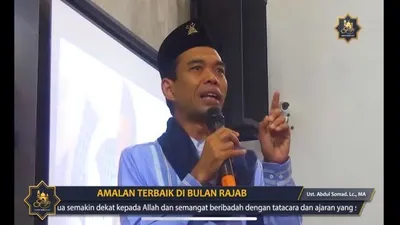   Ustad Abdul Somad beberkan 2 amalan terbaik yang  bisa dilakukan saat Bulan Rajab