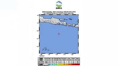 Gempa Malang Magnitudo 4,7 Berpusat di Laut Selatan: Bukan Megathrust, Melainkan Hal Ini