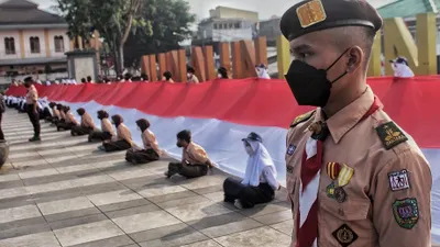 Ilustrasi susunan panitia 17 Agustus.