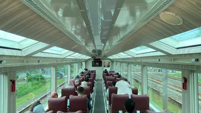 kereta, kereta panoramic, interior, fasilitas