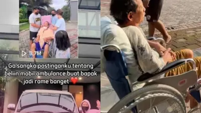 Ayah Terkena Kanker Plasma Darah, Para Anak&nbsp;Beli Ambulans untuk Berkeliling