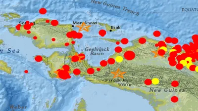 Waspada! 1205 Gempa Bumi Telah Mengguncang Tanah Jayapura Sejak 1 Januari 2023, Ini yang Terbaru