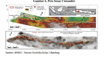 Mengenal Sesar Cimandiri: Sesar Aktif dengan Panjang Zona Hingga 100 KM di Jawa Barat, Terdiri dari 6 Segmen! 