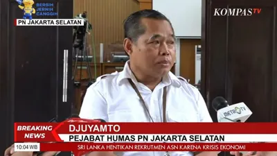 Djuyamto pejabat humas PN Jakarta Selatan mengakui hakim tengah mengajukan perpanjangan penahanan untuk Ferdy Sambo cs