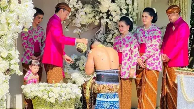 Rangkaian Pernikahan Kaesang Pangarep dan Erina Gudono, Sejumlah Menteri Hadiri Siraman hingga Bleketepe