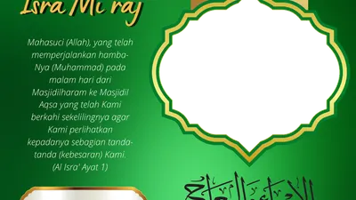 Link twibbon dengan desain unik dan menarik untuk memeriahkan hari Isra Miraj 2023 lengkap cara pasangnya.