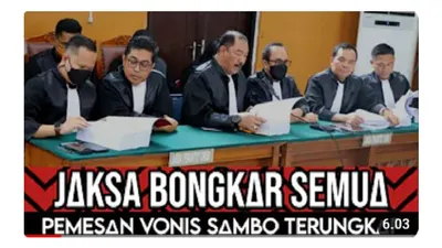 Mengejutkan! Ternyata Ferdy Sambo Dibeking Petinggi Kejaksaan, Benarkah?