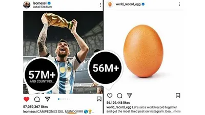 Foto Messi Pegang Trofi Piala Dunia Cetak Rekor Like Terbanyak di Instagram