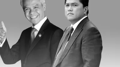 Ganjar Pranowo dan Erick Thohir