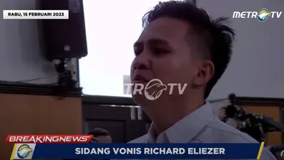 Tangis Haru Richard Eliezer PECAH! Hakim Vonis Hukuman 1 Tahun 6 Bulan Penjara Ruang Sidang Langsung Ricuh!