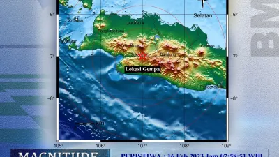 Gempa M4.2 Guncang Kota Sukabumi Jawa Barat.(BMKG)
