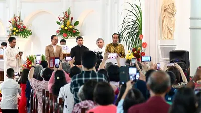 Jokowi Pantau Pelaksanaan Kebaktian Natal di Bogor dan Sampaikan Pesan Ini ke Jemaat