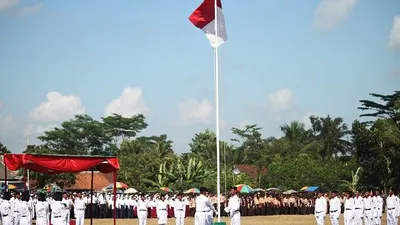 Ilustrasi susunan panitia 17 Agustus tingkat RT.