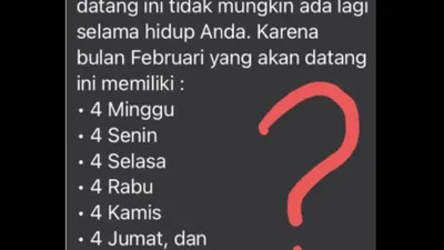 Geger! Fenomena Istimewa Bulan Februari 2023 yang Terjadi 823 Tahun Sekali, Cek Faktanya di Sini
