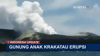 Waspada! Terjadi 8 Kali Erupsi Gunung Anak Krakatau, Kini Statusnya Siaga Level III