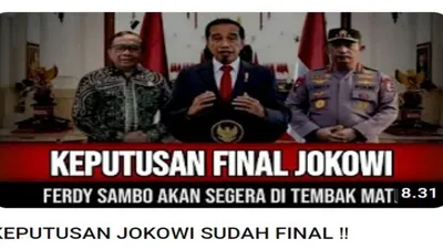 Keputusan Final Jokowi dalam Kasus Pembunuhan Brigadir J, Ferdy Sambo Akan Ditembak Mati, Benarkah?