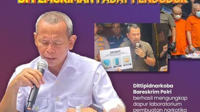 Waduh! Ada Pabrik Narkoba Jenis Ekstasi di Tengah Kawasan Padat Penduduk Jakarta Pusat