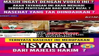Viral Video Hakim Nasehati Ricky Rizal saat Sidang, Firasat Akan Jatuhi Hukuman Berat, Terbukti Vonis 13 Tahun!