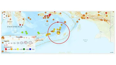 Catatan Sejarah Gempa Merusak Wilayah Maluku Barat Daya, Terjadi Sejak Tahun 1983 dengan Magnitudo 7,1